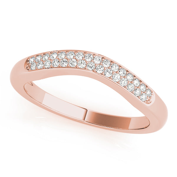 Curved Diamond Wedding Band · 0.15 ct tw