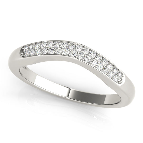 Curved Diamond Wedding Band · 0.15 ct tw