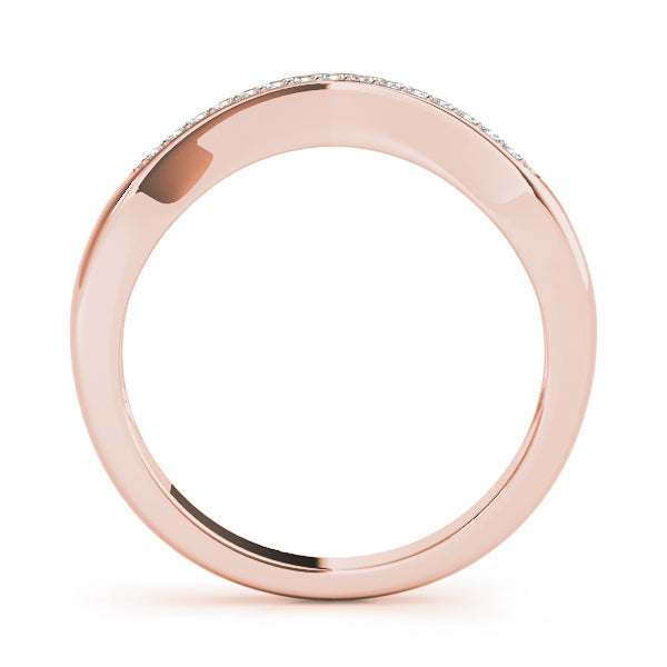 Curved Diamond Wedding Band · 0.15 ct tw