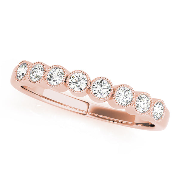 Bezel Set Diamond Wedding Band · 0.24 ct tw