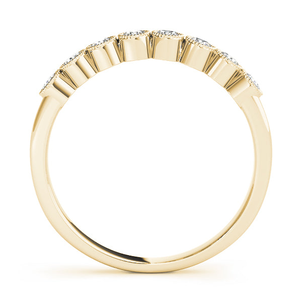 Bezel Set Diamond Wedding Band · 0.24 ct tw