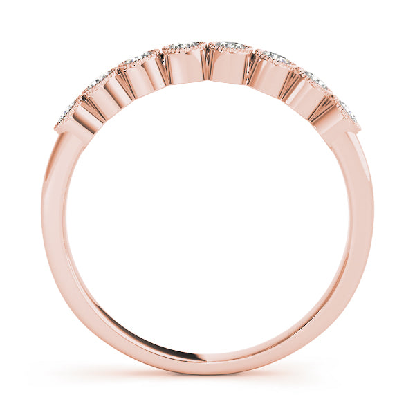 Bezel Set Diamond Wedding Band · 0.24 ct tw