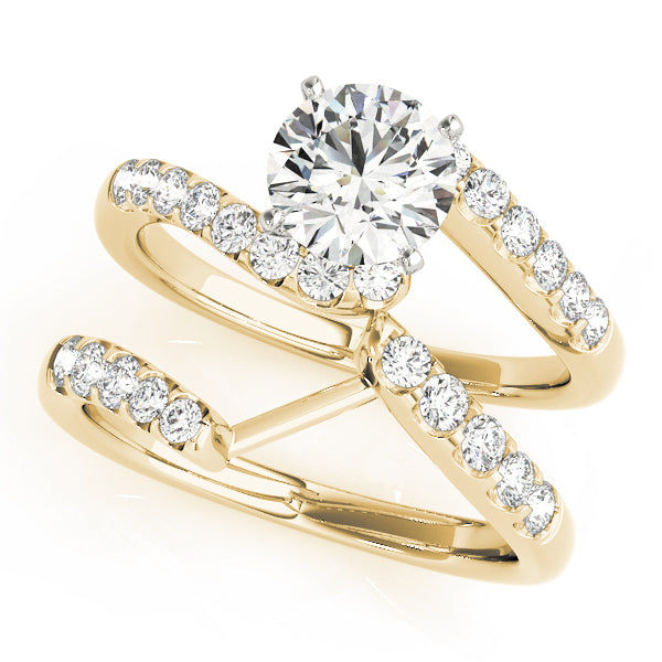 Bypass Diamond Engagement Ring · 0.24 ct tw