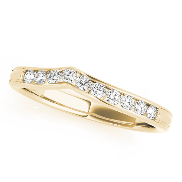 Curved Diamond Wedding Band · 0.20 ct tw
