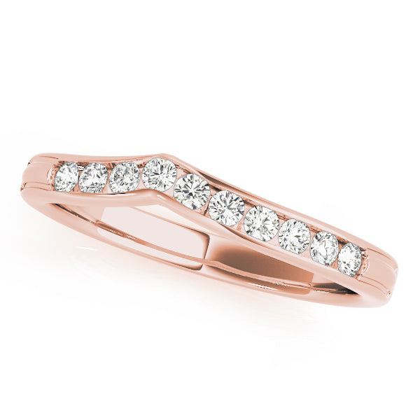 Curved Diamond Wedding Band · 0.20 ct tw