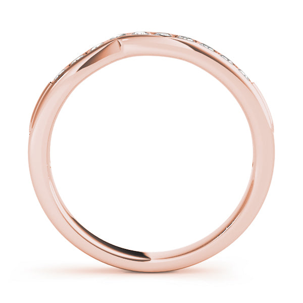 Curved Diamond Wedding Band · 0.20 ct tw