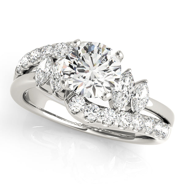 Marquise Fancy Shape Diamond Engagement Ring · 0.76 ct tw