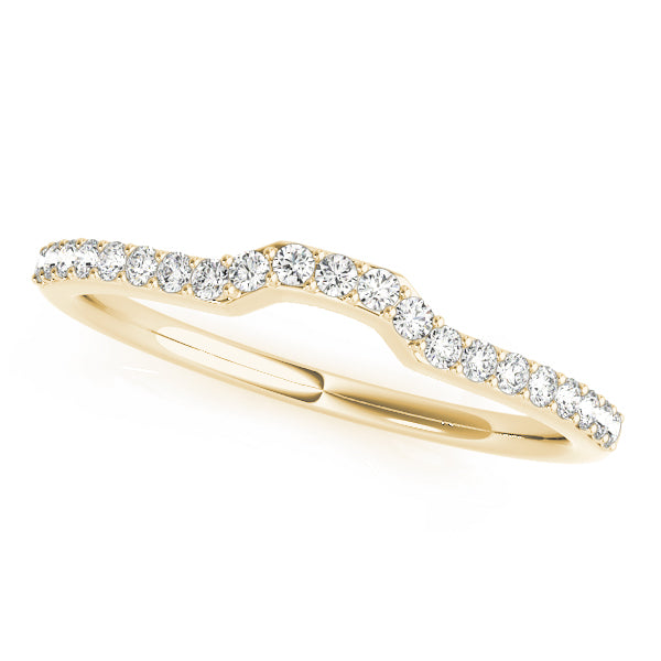 Curved Diamond Wedding Band · 0.16 ct tw