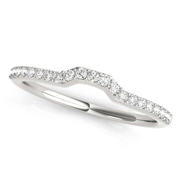 Curved Diamond Wedding Band · 0.16 ct tw