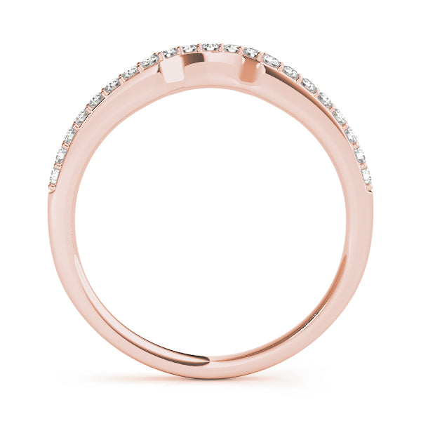 Curved Diamond Wedding Band · 0.16 ct tw