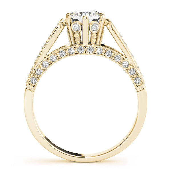 Round Single Row Prong Set Diamond Engagement Ring · 1.10 ct tw