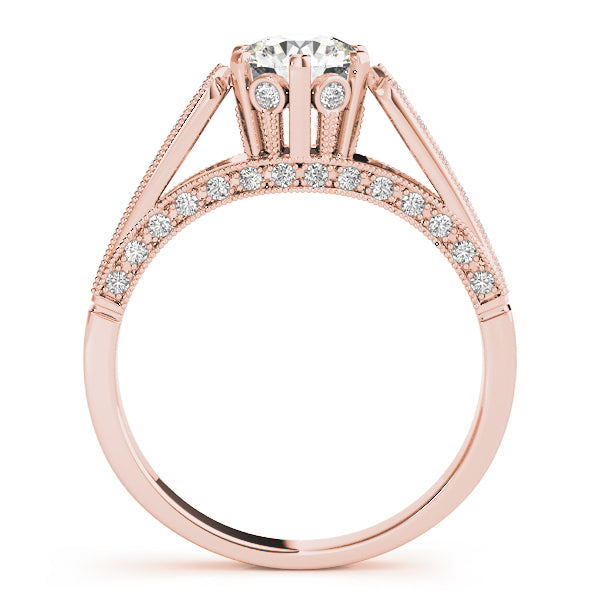 Round Single Row Prong Set Diamond Engagement Ring · 1.05 ct tw