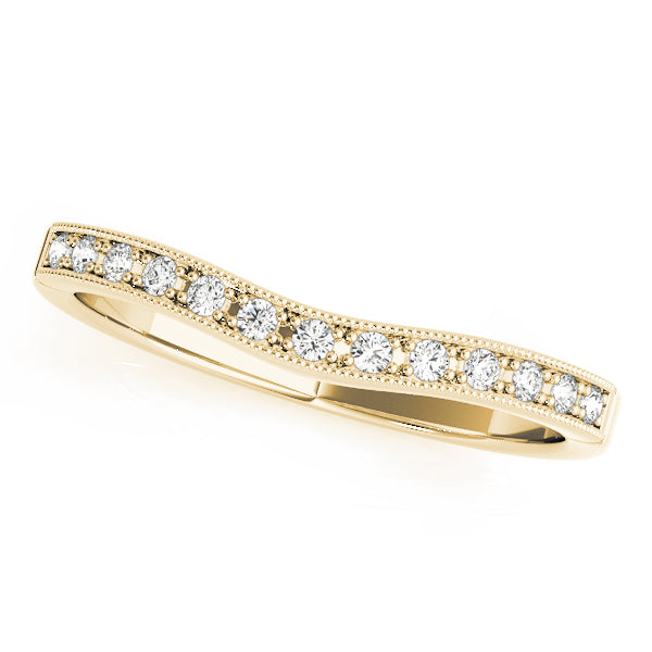 Curved Diamond Wedding Band · 0.11 ct tw