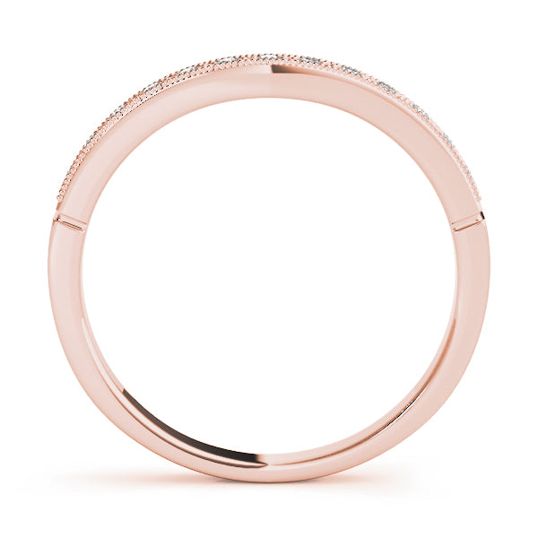 Curved Diamond Wedding Band · 0.10 ct tw