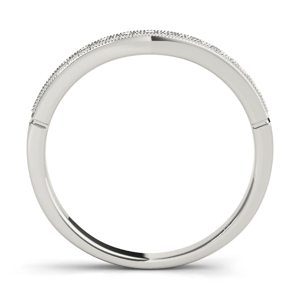 Curved Diamond Wedding Band · 0.10 ct tw