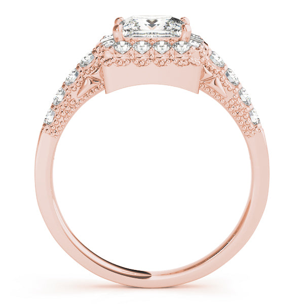 Square Halo & Cushion Diamond Engagement Ring · 1.46 ct tw