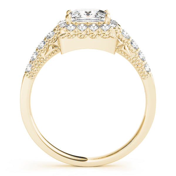 Square Halo & Cushion Diamond Engagement Ring · 1.84 ct tw