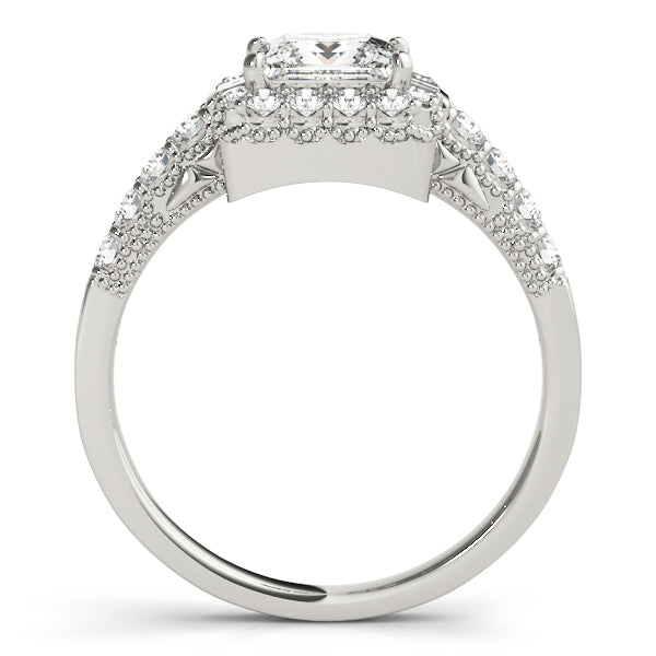 Square Halo & Cushion Diamond Engagement Ring · 2.03 ct tw