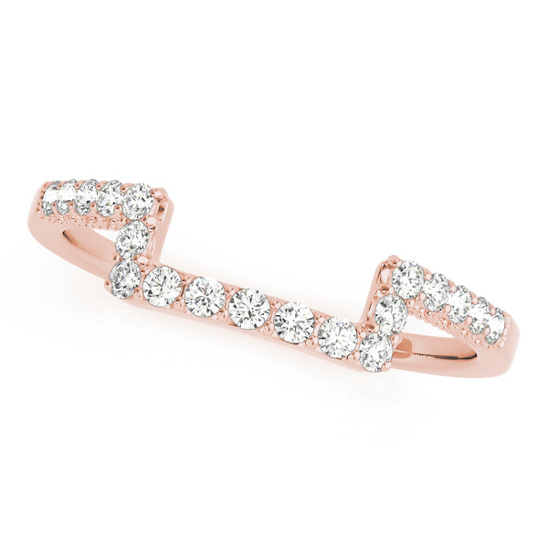 Curved Diamond Wedding Band · 0.20 ct tw