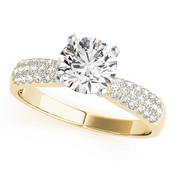 Pave Diamond Engagement Ring · 0.23 ct tw