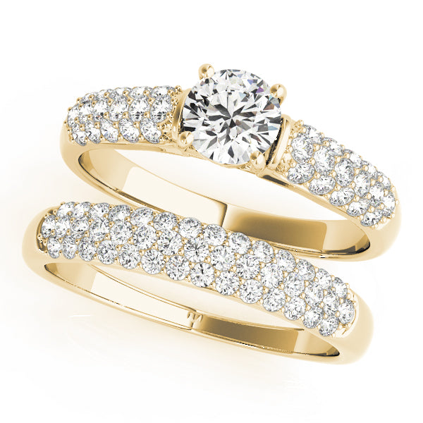 Pave Diamond Engagement Ring · 0.42 ct tw