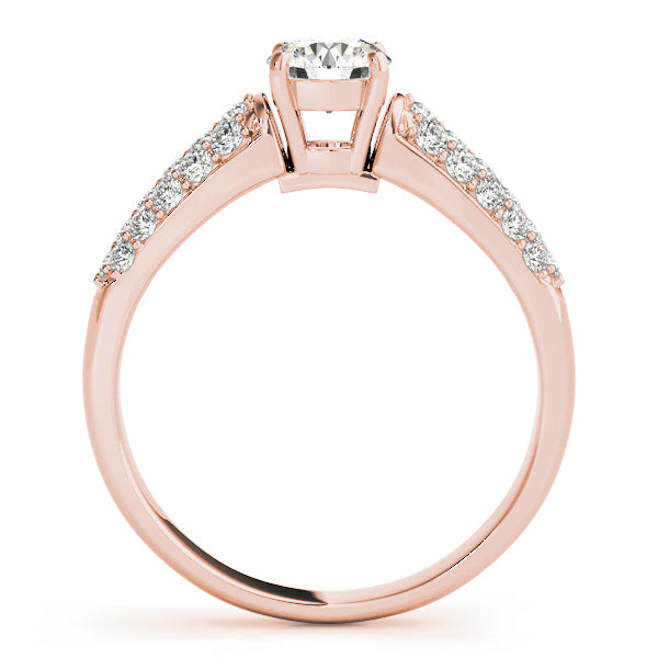 Pave Diamond Engagement Ring · 0.42 ct tw