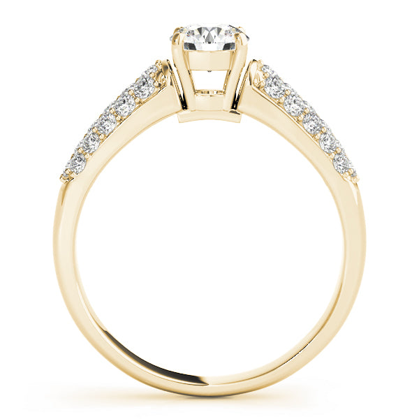 Pave Diamond Engagement Ring · 0.42 ct tw