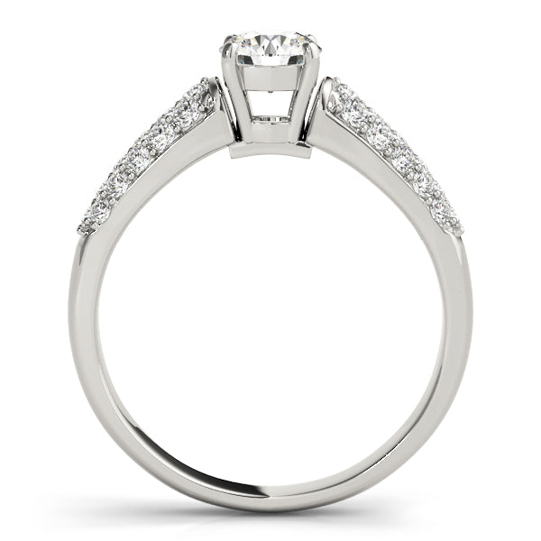Pave Diamond Engagement Ring · 0.42 ct tw