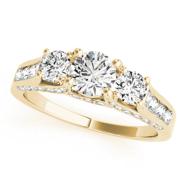 Round Three-Stone Diamond Engagement Ring · 1.26 ct tw