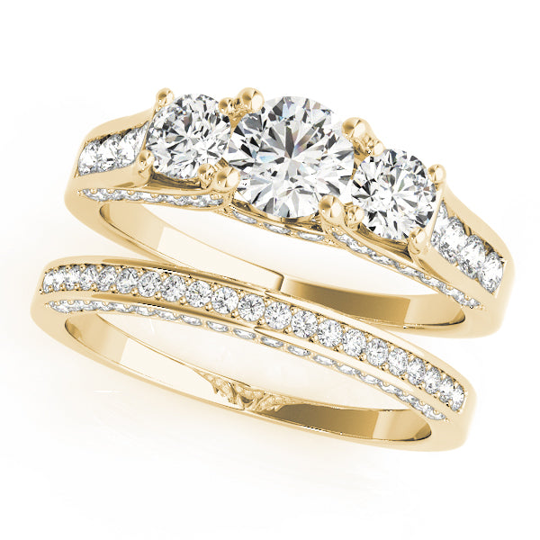 Round Three-Stone Diamond Engagement Ring · 1.26 ct tw