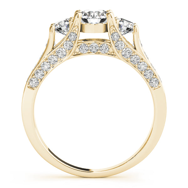 Round Three-Stone Diamond Engagement Ring · 1.26 ct tw