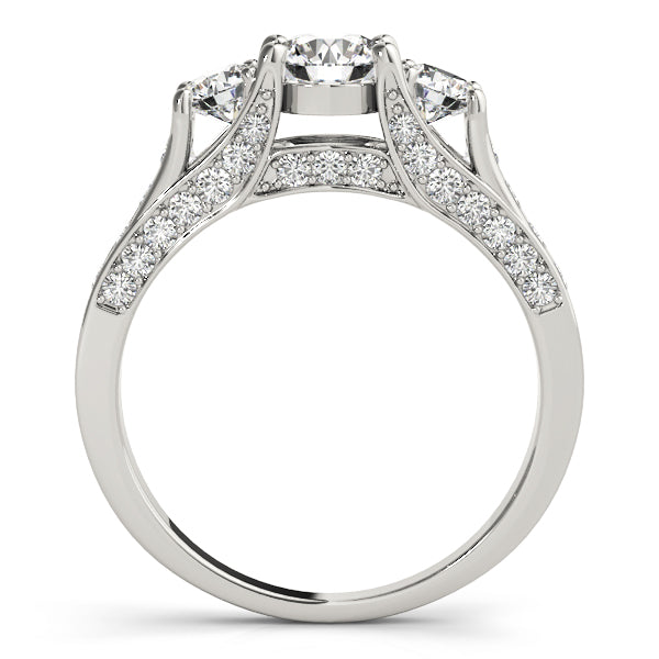 Round Three-Stone Diamond Engagement Ring · 1.26 ct tw