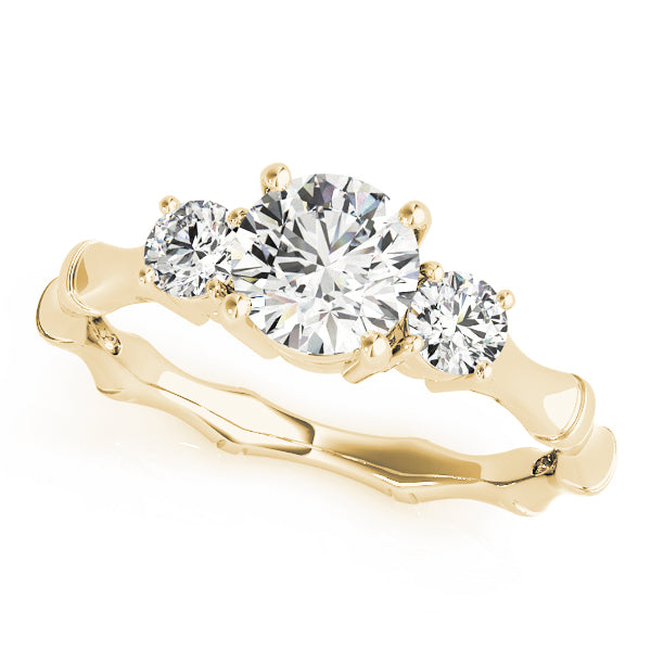 Round Three-Stone Diamond Engagement Ring · 1.09 ct tw