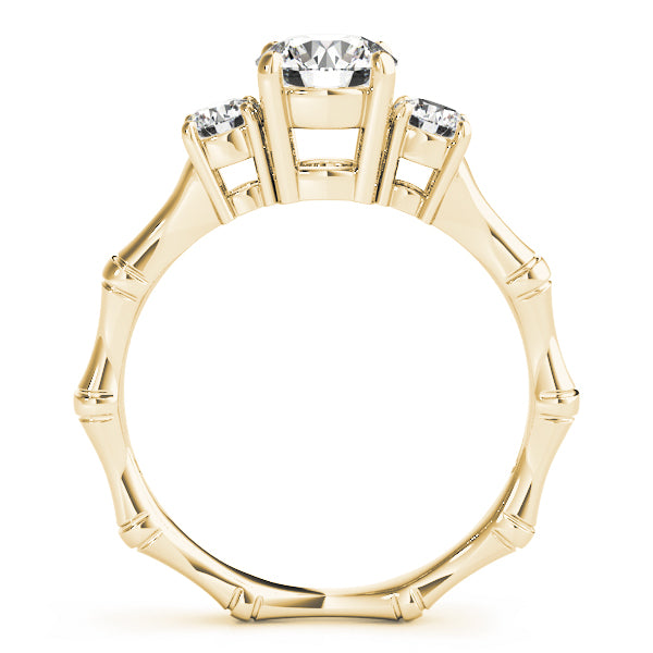 Round Three-Stone Diamond Engagement Ring · 0.99 ct tw