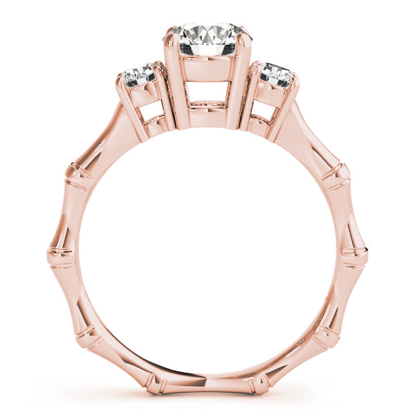 Round Three-Stone Diamond Engagement Ring · 0.99 ct tw