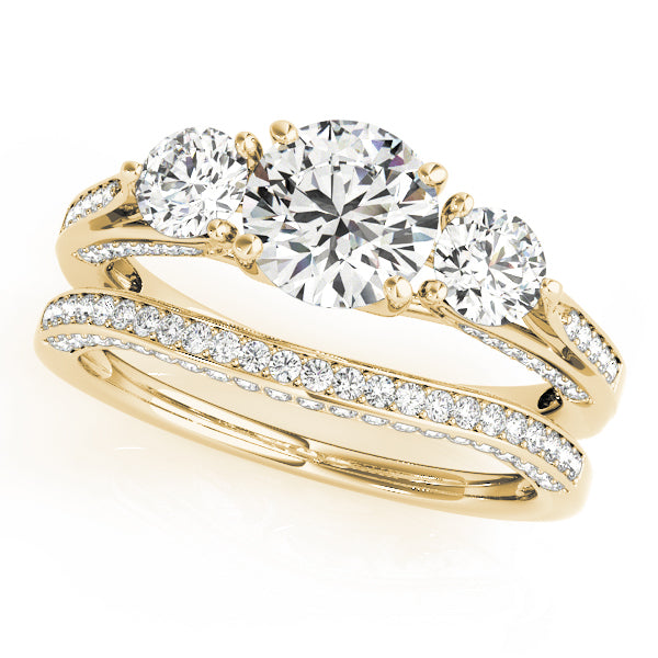 Round Three-Stone Diamond Engagement Ring · 1.69 ct tw