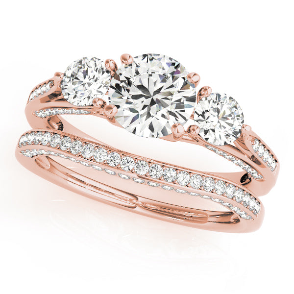 Round Three-Stone Diamond Engagement Ring · 1.69 ct tw