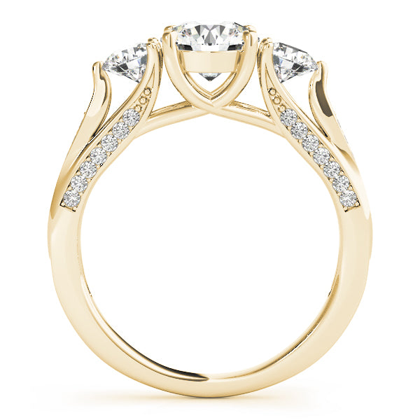 Round Three-Stone Diamond Engagement Ring · 1.69 ct tw