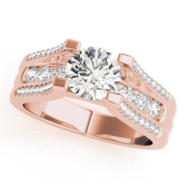 Round Multi-Row Diamond Engagement Ring · 1.54 ct tw
