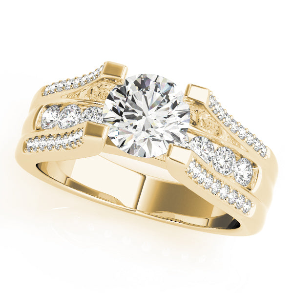 Round Multi-Row Diamond Engagement Ring · 1.54 ct tw