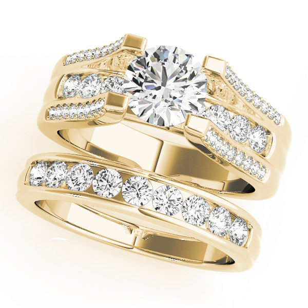 Round Multi-Row Diamond Engagement Ring · 1.54 ct tw