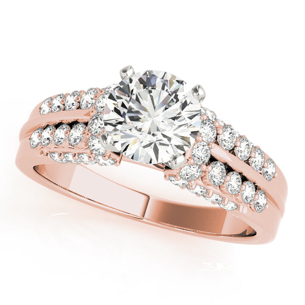Pave Diamond Engagement Ring · 0.44 ct tw