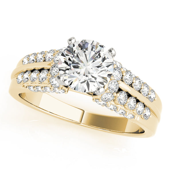 Pave Diamond Engagement Ring · 0.44 ct tw