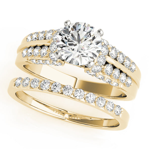 Pave Diamond Engagement Ring · 0.44 ct tw