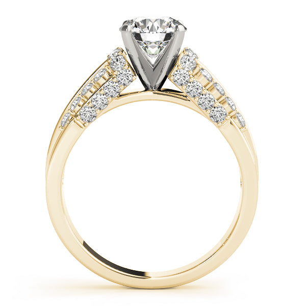 Pave Diamond Engagement Ring · 0.44 ct tw
