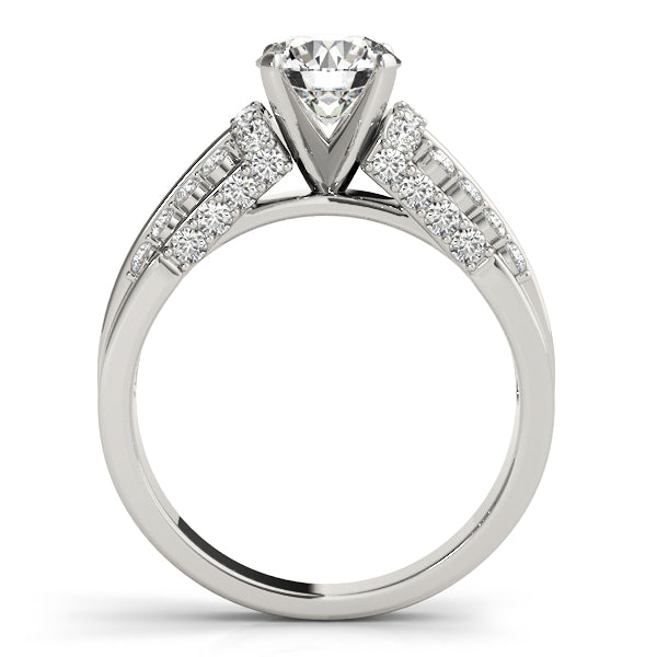 Pave Diamond Engagement Ring · 0.44 ct tw