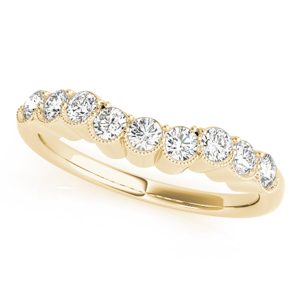 Curved Diamond Wedding Band · 0.45 ct tw