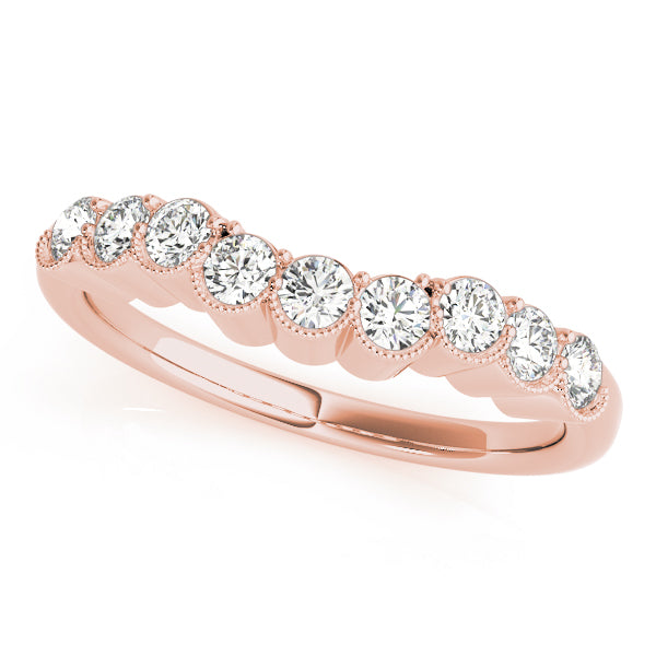 Curved Diamond Wedding Band · 0.45 ct tw