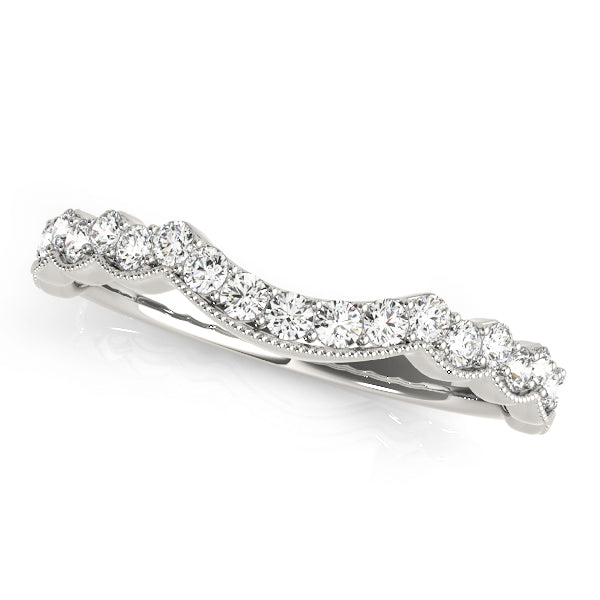 Curved Diamond Wedding Band · 0.23 ct tw
