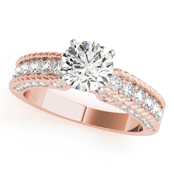 Single Row Channel Set Diamond Engagement Ring · 0.64 ct tw